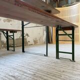 Guinguette table and its 2 benches