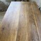 Table de ferme chêne pieds fuseaux 1950