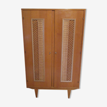 Armoire parisienne rotin