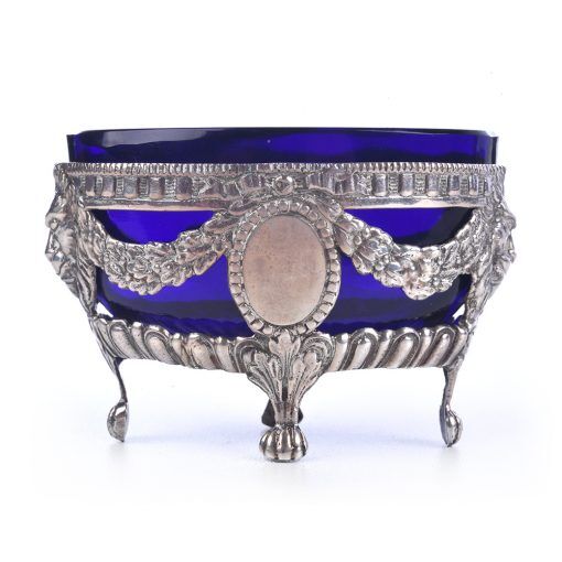 Pair of solid silver salt shakers