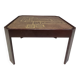 Vintage etched brass side table, 1970s