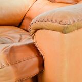 Striking De Sede DS101 Cognac Leather Lounge Chair DS17. Switzerland, 1970s