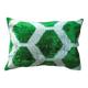 Housse ikat en velours de en soie