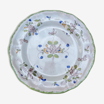 Old plate Faience de Martres