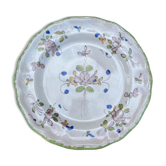 Old plate Faience de Martres