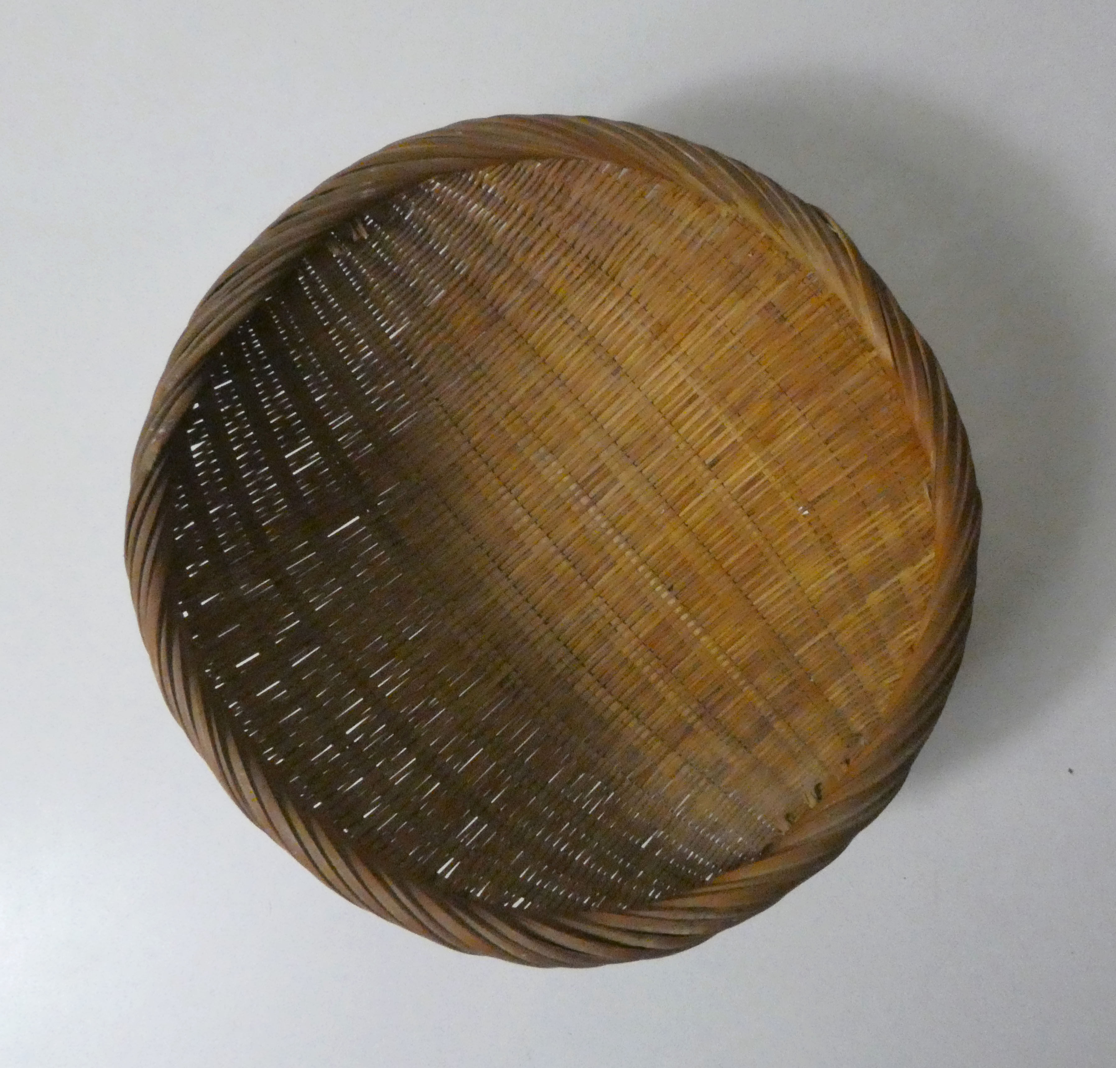 Rattan basket vintage ethnic basket