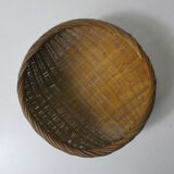 Rattan basket vintage ethnic basket