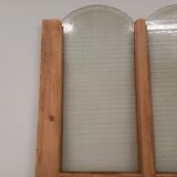 Partition in wood and glass 128 cm