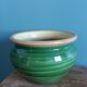 Glazed terracotta flower pot