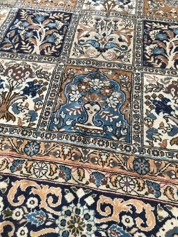 Old Persian Ghoum handmade carpet 207 X 303 cm