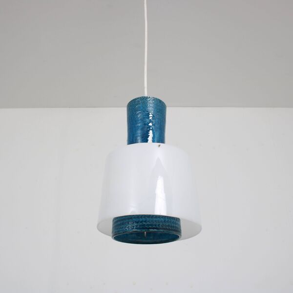 Lampe suspendue en céramique des années 1960 par Aldo Londi pour Bitossi, Italie