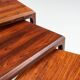 Johannes Andersen set of nesting tables in rosewood Silkeborg Denmark 1960