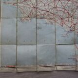 Map taride brittany west section on canvas