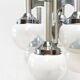 Sciolari chrome "Trumpet" chandelier