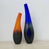 Set of 3 Monica Backstrom for Kosta boda Sweden Moonlanding vases