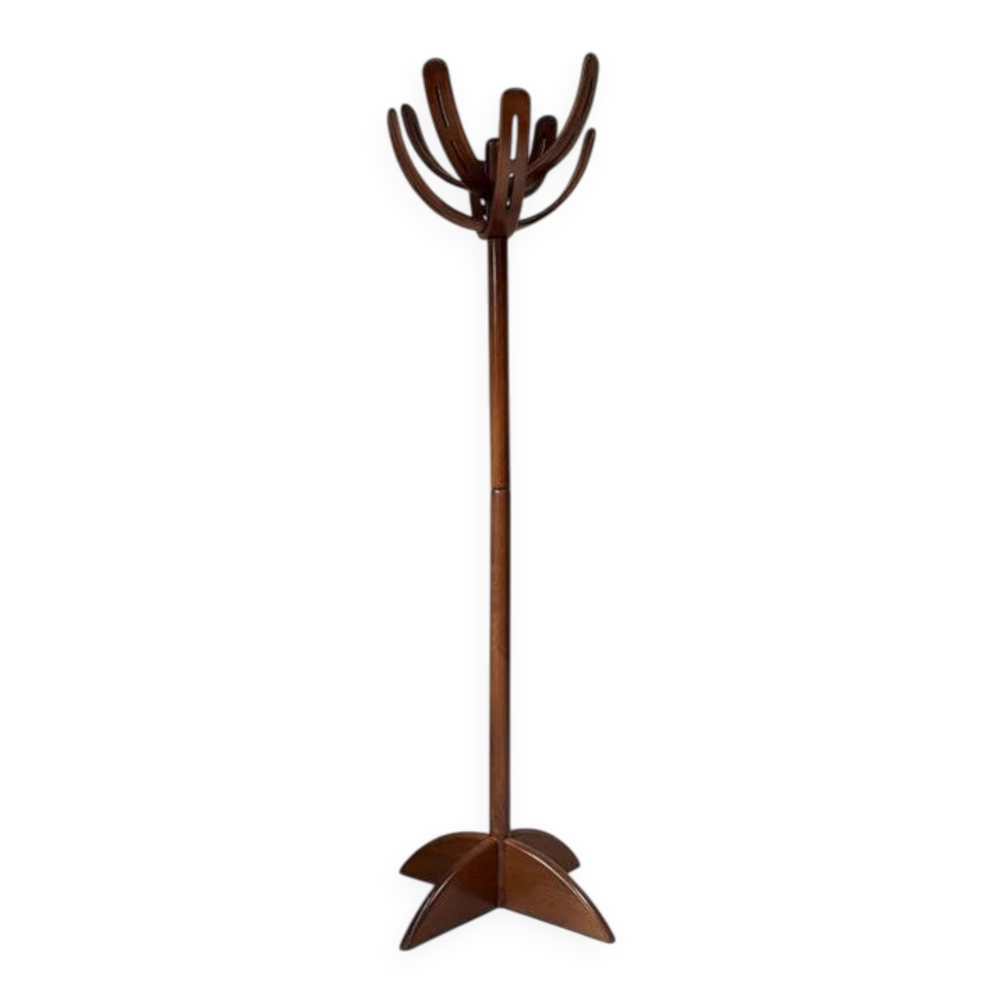 Vintage wooden ‘Cactus’ coat rack by Pallavisini