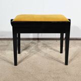 Adjustable Piano Bench, in Black Lacquered Wood – 1970