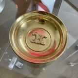Ancien cendrier Celine bronze doré objet de déco design vintage old
