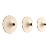 Set of 3 vintage disc wall lamps, 'Charlotte Perriand' for 'Les Arcs', 1970s.