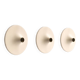 Set of 3 vintage disc wall lamps, 'Charlotte Perriand' for 'Les Arcs', 1970s.