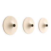 Set of 3 vintage disc wall lamps, 'Charlotte Perriand' for 'Les Arcs', 1970s.