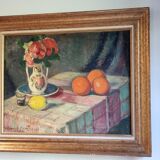 ̈Nature morte , Oil on Canvas by Georges Marchou, early 20th