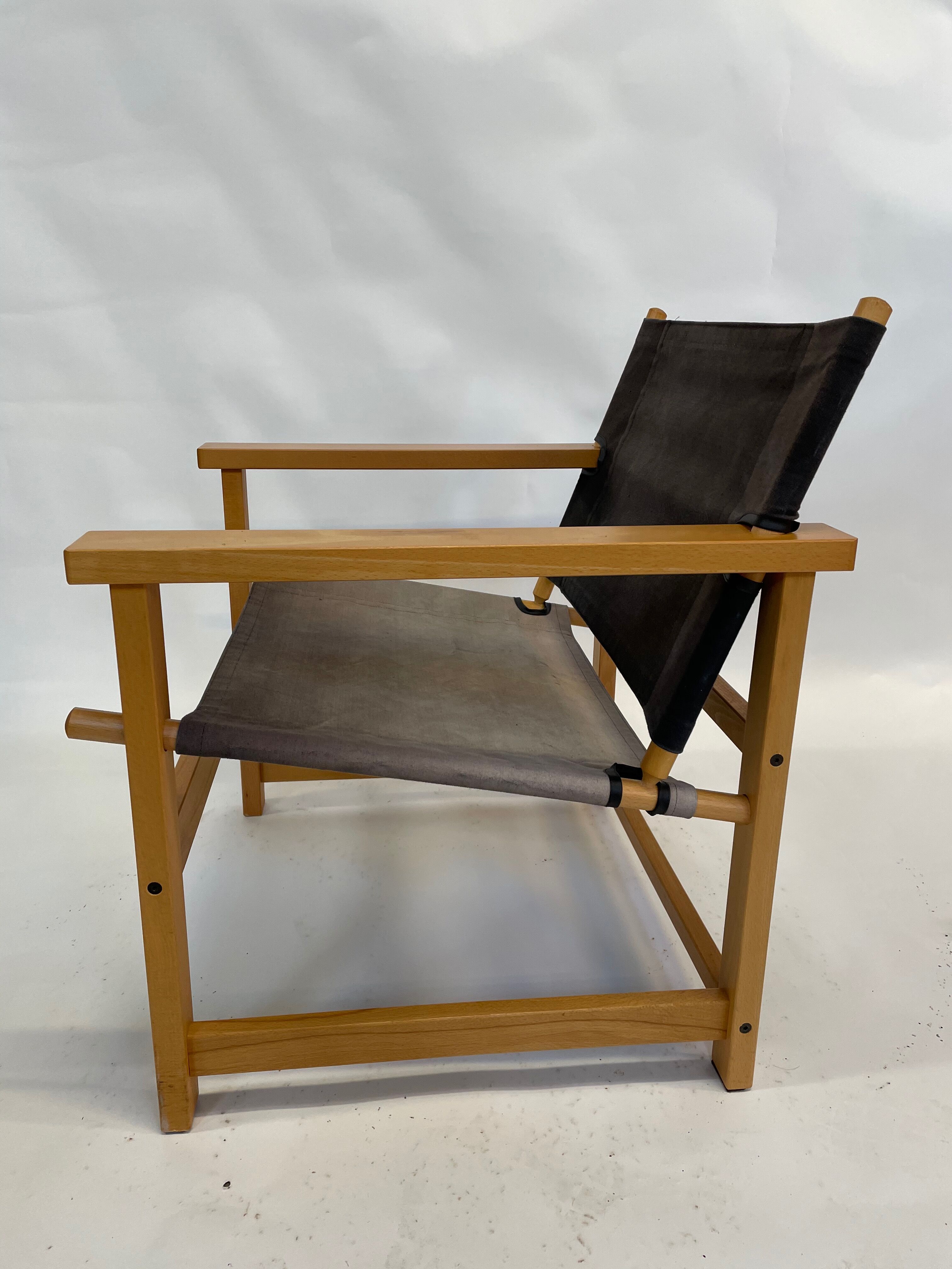 Vintage Safari Chair 1980s Hyllinge Møbler Denmark