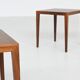 Severin Hansen pair of side tables in rosewood Haslev Denmark 1960