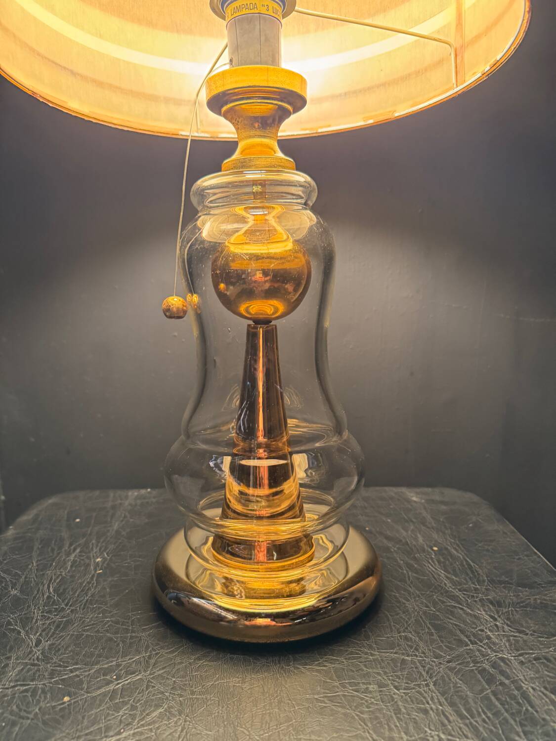 Large Richard Essig lamp from the 1970s.