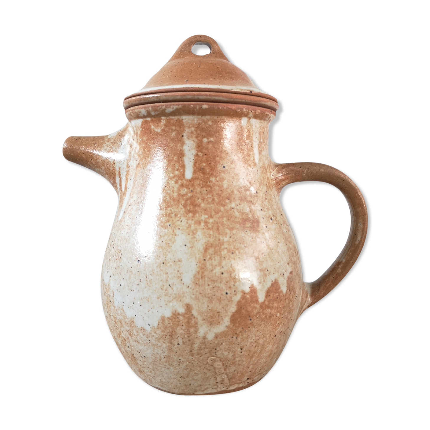 Theière en grès artisanal