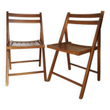 Pair of vintage folding chairs
