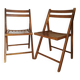 Pair of vintage folding chairs