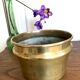 Cache-pot en laiton vintage