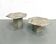 Pair of Italian marble coffee tables, circa 1970.