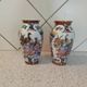 2 vases décor japonisant