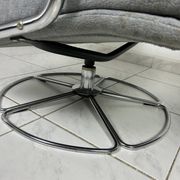 Vintage Gelderland swivel armchair with ottoman Jan des Bouvrie