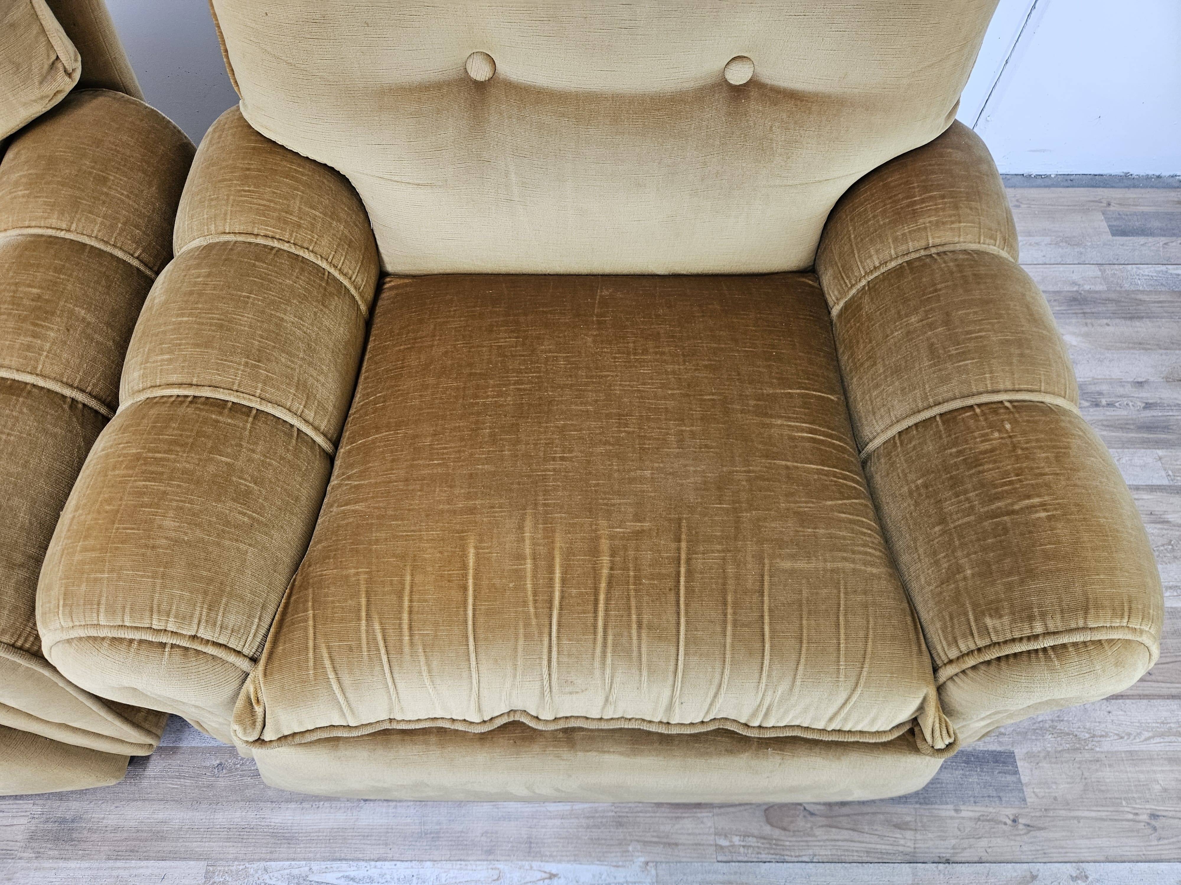 Vintage Italian armchairs from the 1970s