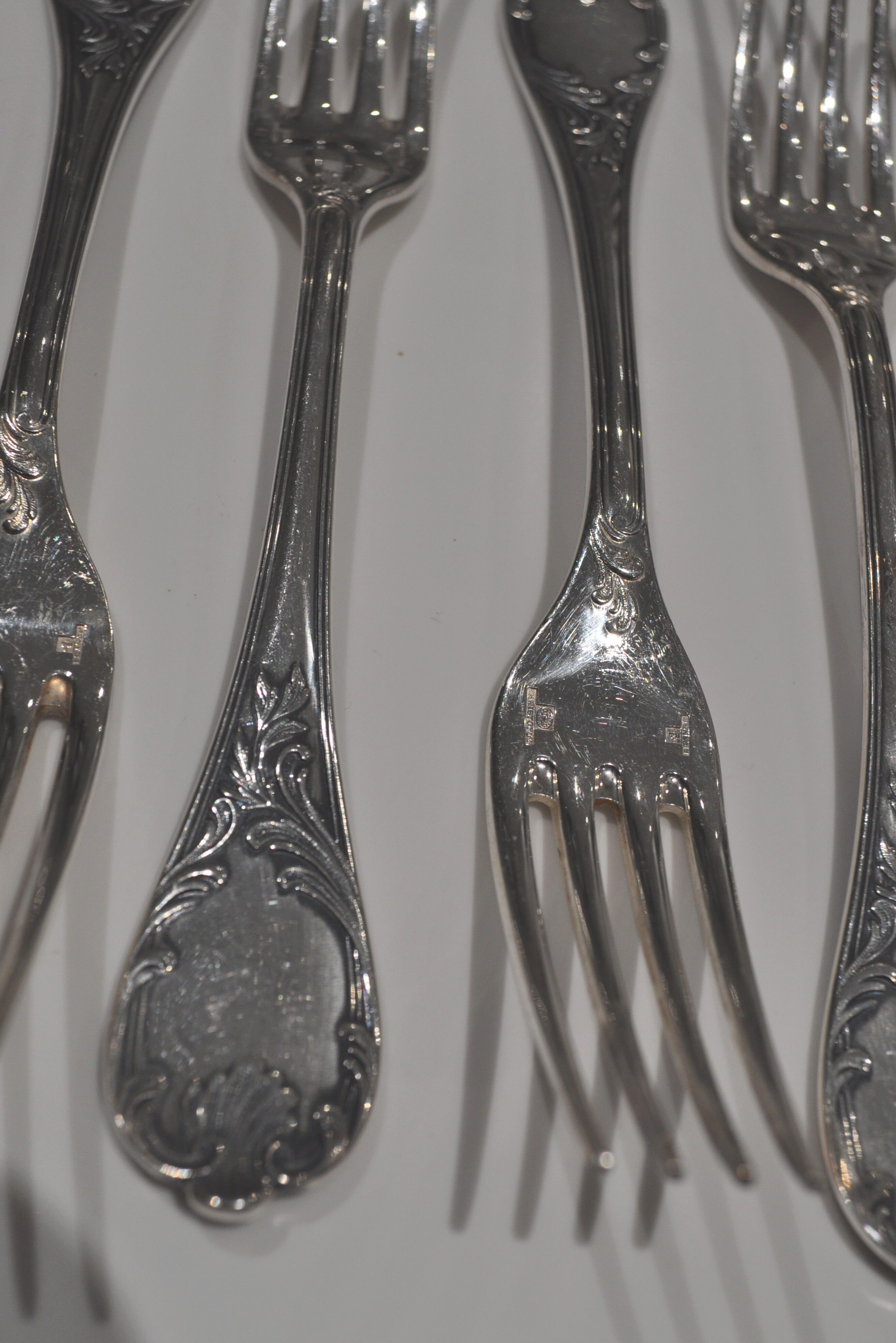 Lot 6 forks Marly Christofle