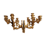 Paire d'appliques en bronze