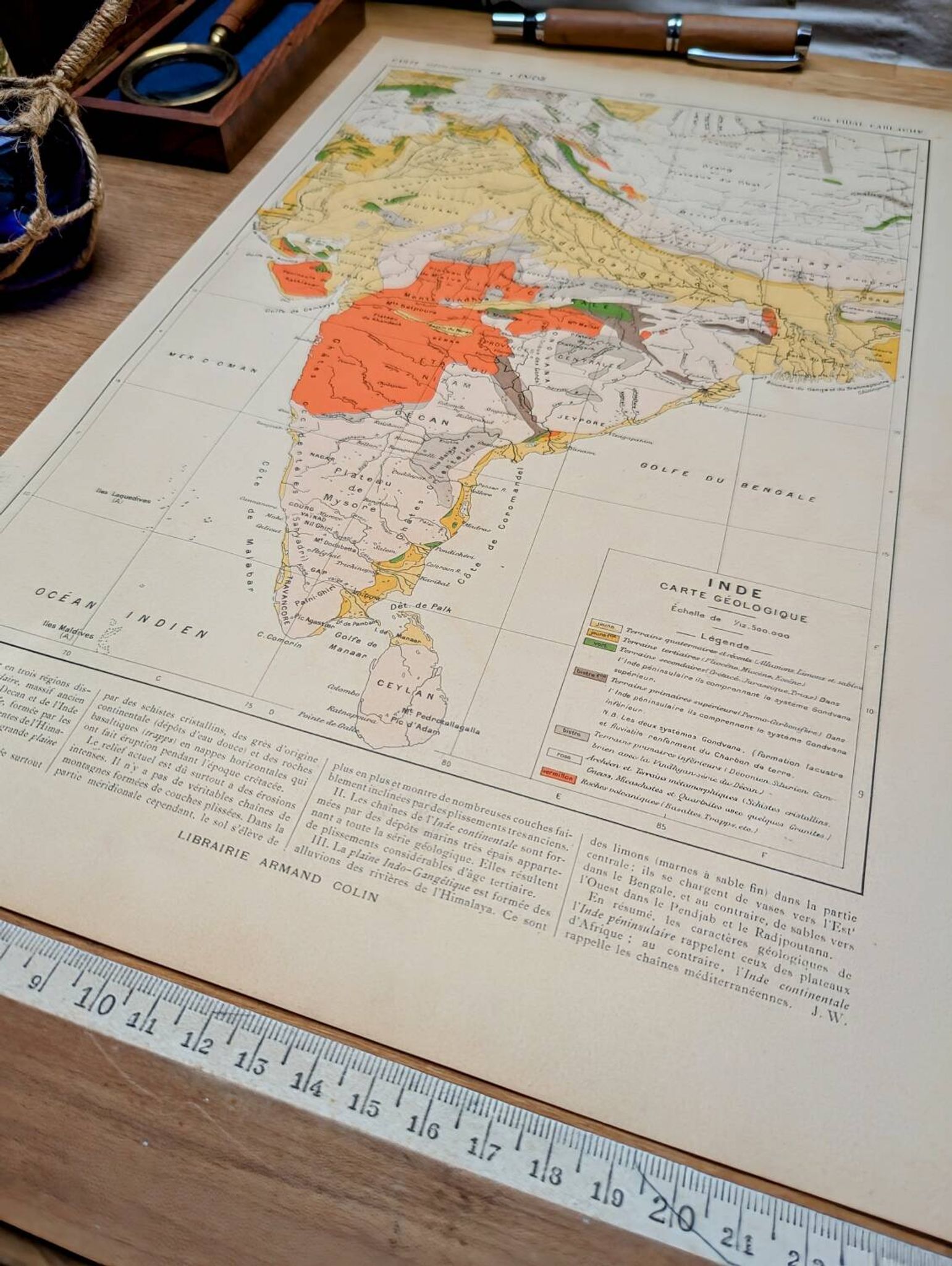 Printed in 1909, Geology of India.