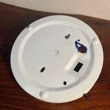 Ceiling light in bubbled chiseled glass with porcelain socket