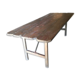 Former Brasserie folding table half XX th
