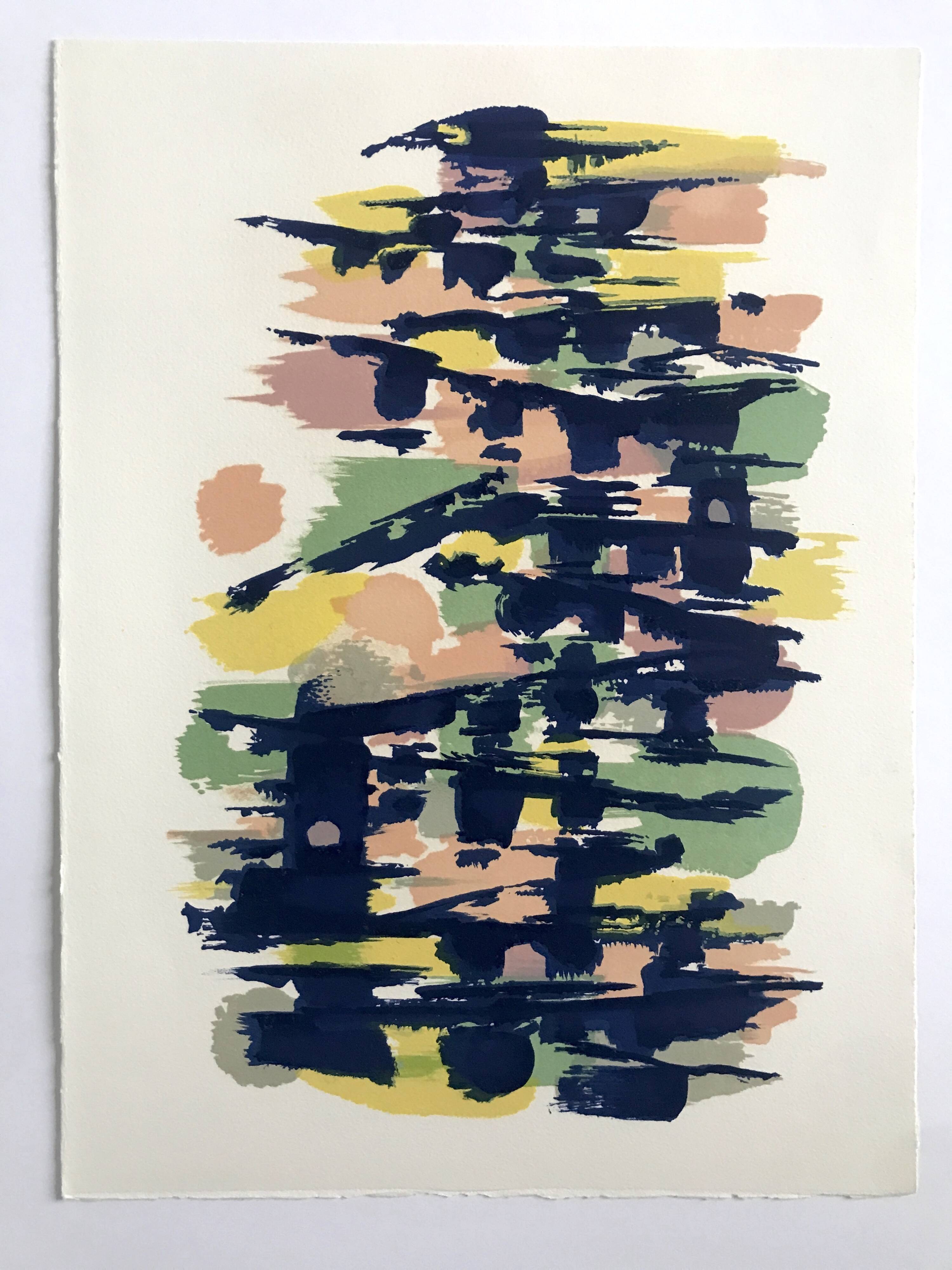 Alfred MANESSIER, The Bridges of Paris, 1978. Original lithograph