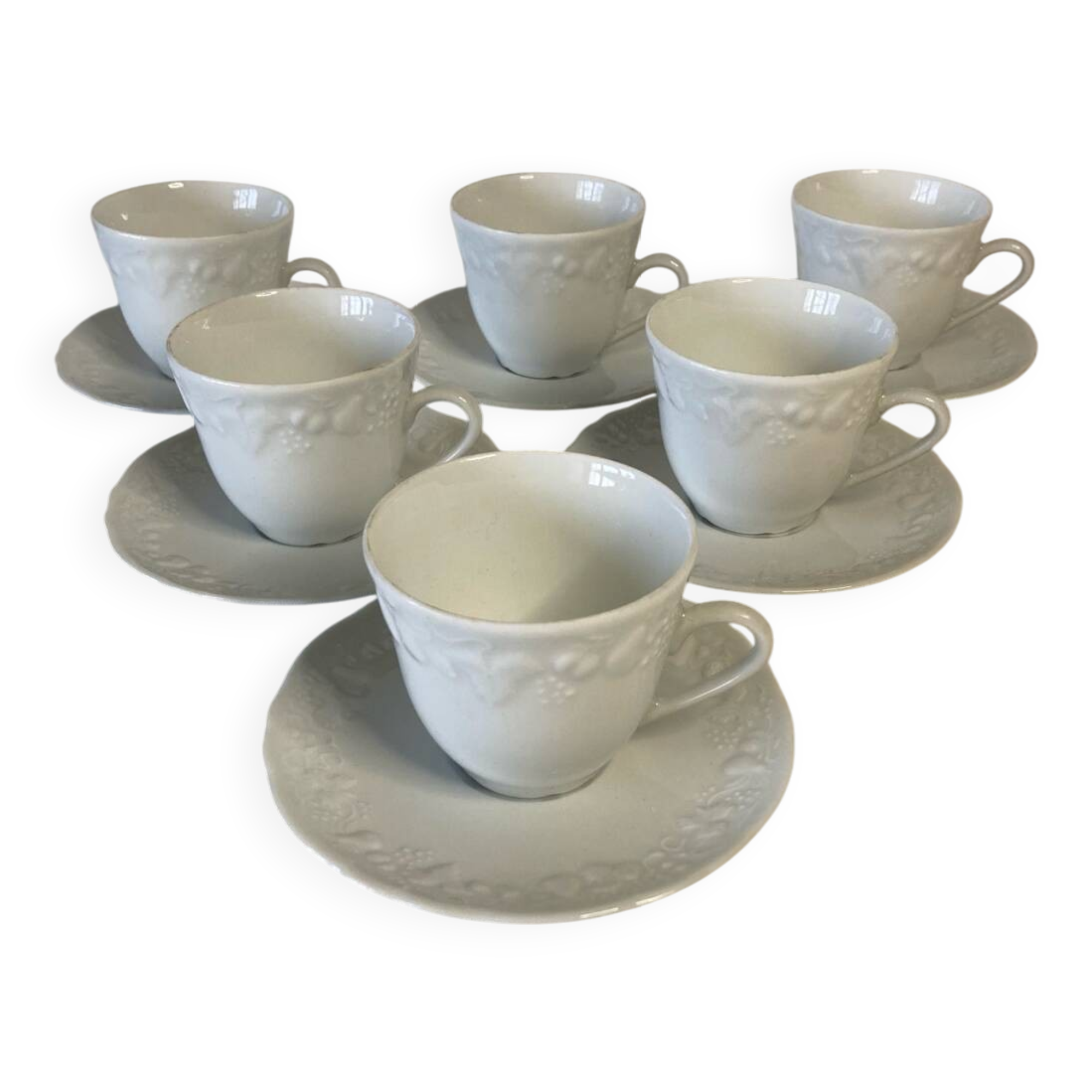 Philippe Deshoulières California Coffee Cups and Saucers