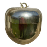 Golden apple ice bucket 1970 vintage fruit