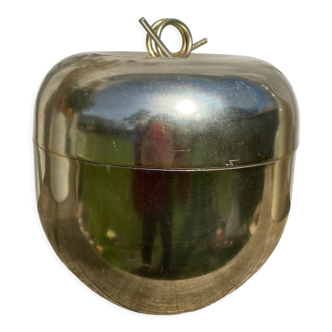 Seau à glace pomme dorée 1970 vintage fruit