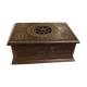 Dark wood open box