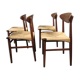 Chaises à manger en teck par Ejnar Larsen &Aksel Bender Madsen, Danemark années 1960