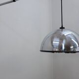 Applique murale extensible vintage chromée des années 1970