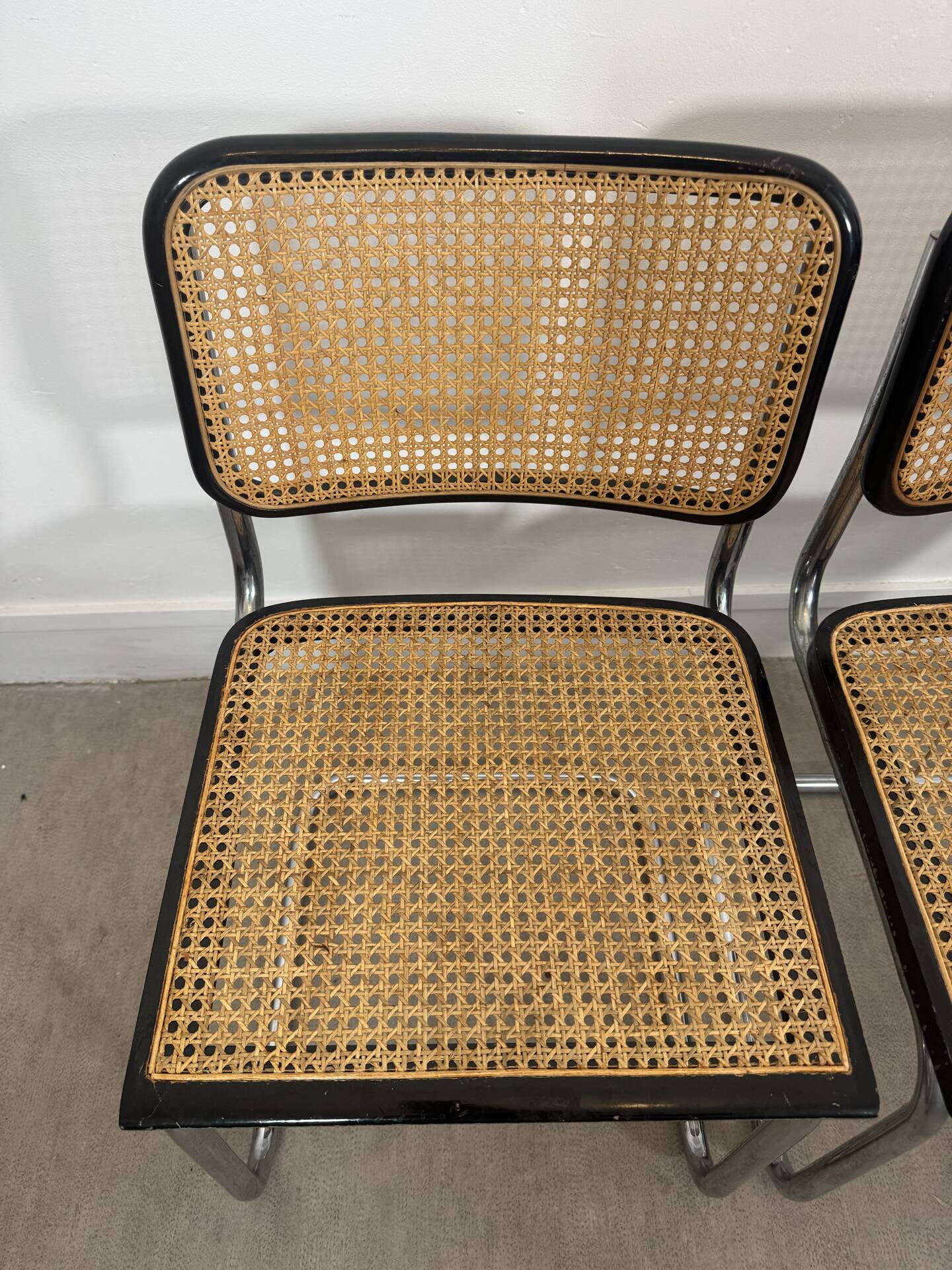 Paire de chaises Cesca Marcel Breuer made in Italy b32